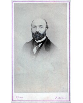 Portrait d'un homme barbu. Eugène Pouzet
